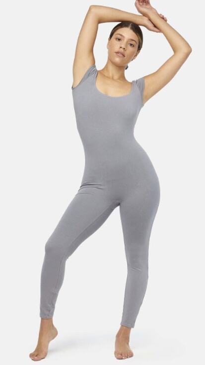 LACAUSA Pants - Lacausa Flow Women's Estimated M Granite Gaia Unitard Yoga Jumpsuit Q8-6
